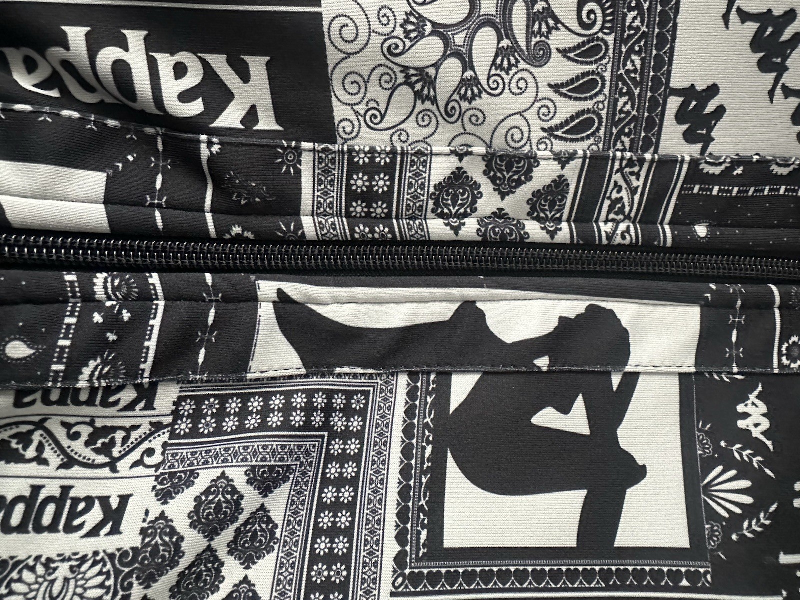 Kappa Authentic Full Zip Cropped Jacket Black Smo… - image 7