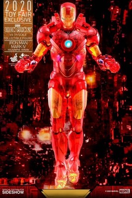 Hot Toys 1/6 Scale Iron Man 2 Mark IV MK4 Exclusive Holographic Version MMS568
