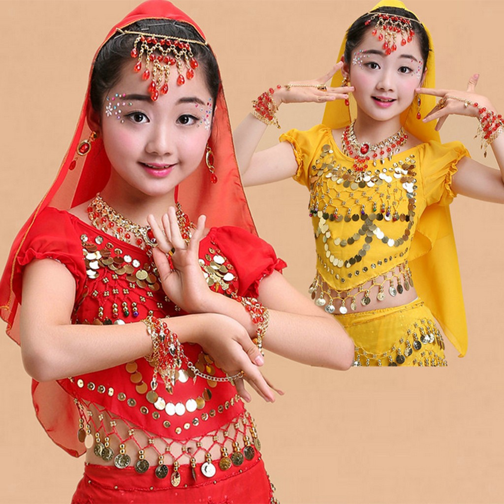 Set di gioielli di danza del ventre gitana per adulti bambini