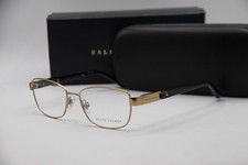 NEW RALPH LAUREN RL 5096Q 9324 GOLD BLACK AUTHENTIC EYEGLASSES W/CASE 52-16
