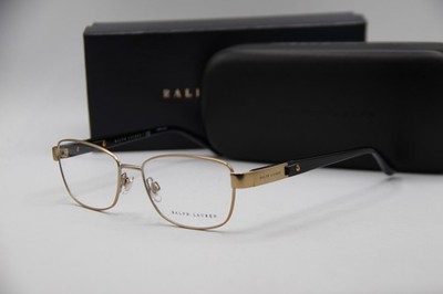 NEW RALPH LAUREN RL 5096Q 9324 GOLD BLACK AUTHENTIC EYEGLASSES W/CASE 52-16