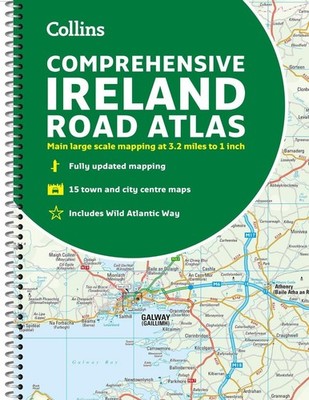 Comprehensive Road Atlas Ireland: Easy to Read, Updated Mapping by Collins Maps