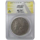 1897 O Morgan Silver Dollar AU 50 Details ANACS $1 Coin SKU:I24936