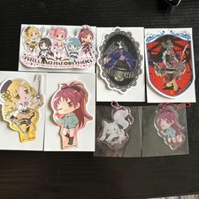 Puella Magi Madoka Magica sticker key chain mini clear Keyring
