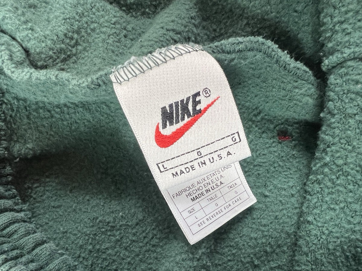 Vintage 90s Nike Forest Green Swoosh Sweatpants Joggers Size Large