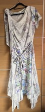 Kevan Jon Size 6 Uk 16 18 Emilia Floral Ombré Midi Dress Occasion Wedding Guest 