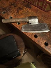 Broad Head Hewing Hatchet Axe Vintage