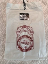 2025 Disney Cruise Line Destiny Maiden Voyage Cinch Bag Medium Tan/Grey