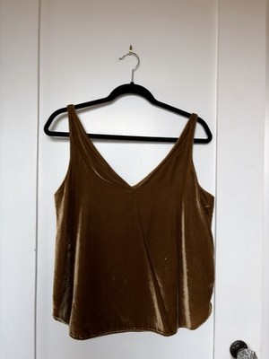 3 different style Loft Brown Velvet Sleeveless V-Neck Camisole Tank Tops 