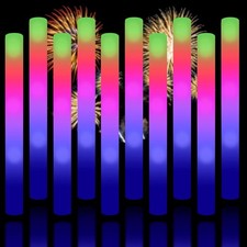 68PCS Foam Glow Sticks Bulk Party Supplies with 3 Modes Light Up Festive
