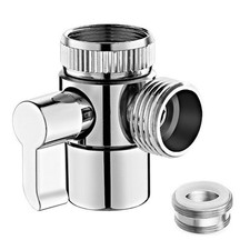 G1/2 Shower Diverter Valve 3 Way Kitchen Tap Diverter,3 Way T-Adapter Shower ...