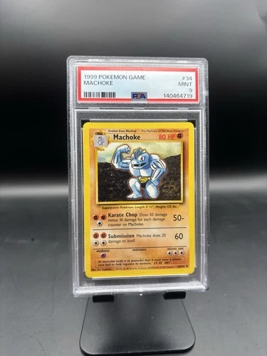 1999 Machoke Base Set #34 PSA 9