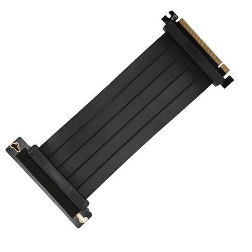 PCIE 3.0 16x Riser Cable High Speed Flexible 90 Degrees GPU Extension Cable F FY - Afbeelding 4 van 24
