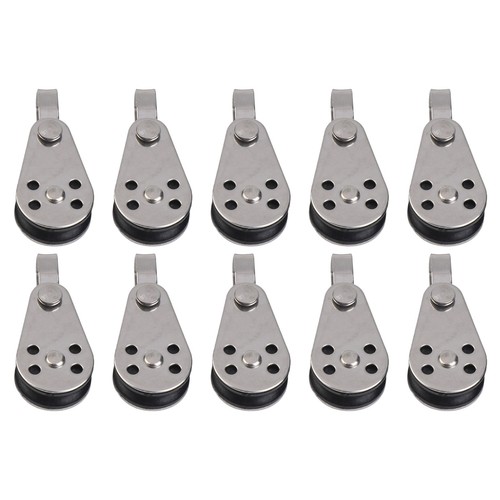 10pcs Marine Grade Stainless Steel Pulleys with Nylon Wheels for Easy Use - Picture 8 of 27