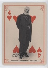 2013 Panini Golden Age Playing Cards Alexander Graham Bell #4H 1s8