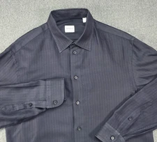 Armani Collezioni  Cotton Damask Long Sleeve Button Up Dress Shirt Size M