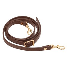 47 Inch Adjustable PU Leather Purse Strap with Gold Hardware, Light Brown