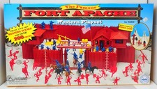Marx 4502, The Famous Fort Apache Western Playset, 200 Pieces, Sealed