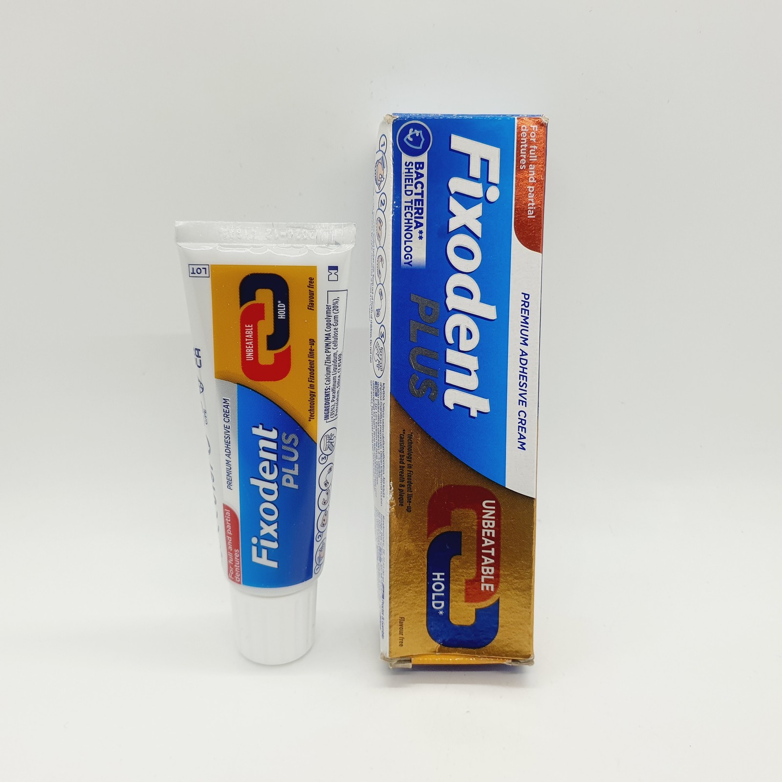 Fixodent Plus Dual Power Best HOLD Full & Partial Denture Adhesive Cream 40g