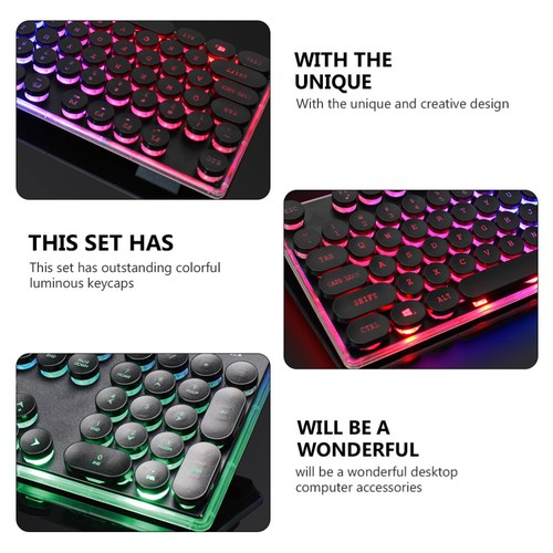1 Set Beleuchtung Gaming Hover Tastatur Anzug Computer Tastatur - Afbeelding 12 van 12