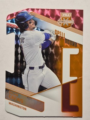2023 Panini Elite Extra Edition Spellbound Orange Die Cut #SP-9 Dylan Crews /99