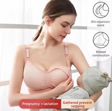 High Quality Plus Size Nursing Bra Breathable - Maternity with Push-Up Support