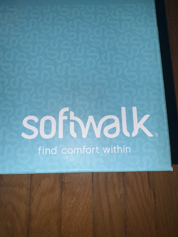 Zapatos sin cordones SoftWalk para mujer de cuero negro cómodos zuecos mula talla 8 Foto 3 de 4