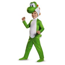 Toddler Super Mario Bros Yoshi Costume Kids Video Game Outfit 2T