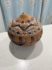 Peruvian Gourd Art Hand Carved & Painted