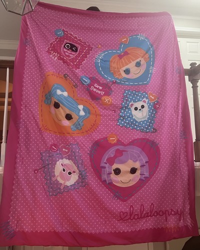Lalaloopsy Twin Comforter/Blanket Reversible - 64"X86" - 1 EYE BUTTON MISSING