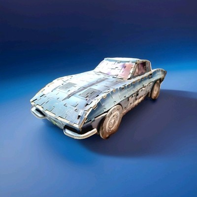 CHEVORELT CORVETTE  STING RAY 1963 3d Puzzle  MB