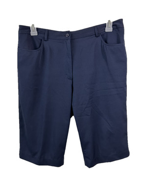 Monterey Club shorts size 14 blue 4 pockets 13'' inseam zipper closure