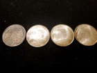 Lot Of Four Silver Buffalo Indian Rounds .999 4 Oz.  Toned Stack