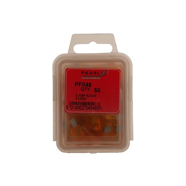 Pearl Fuses - Standard Blade - 5A - Pack Of 50 - PF048