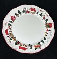 Mason's CHRISTMAS VILLAGE Dinner Plate Made in England