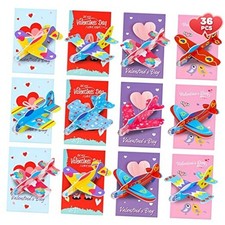 36 Pcs Valentines Day Gifts for Kids Classroom, Valentines Day Cards with