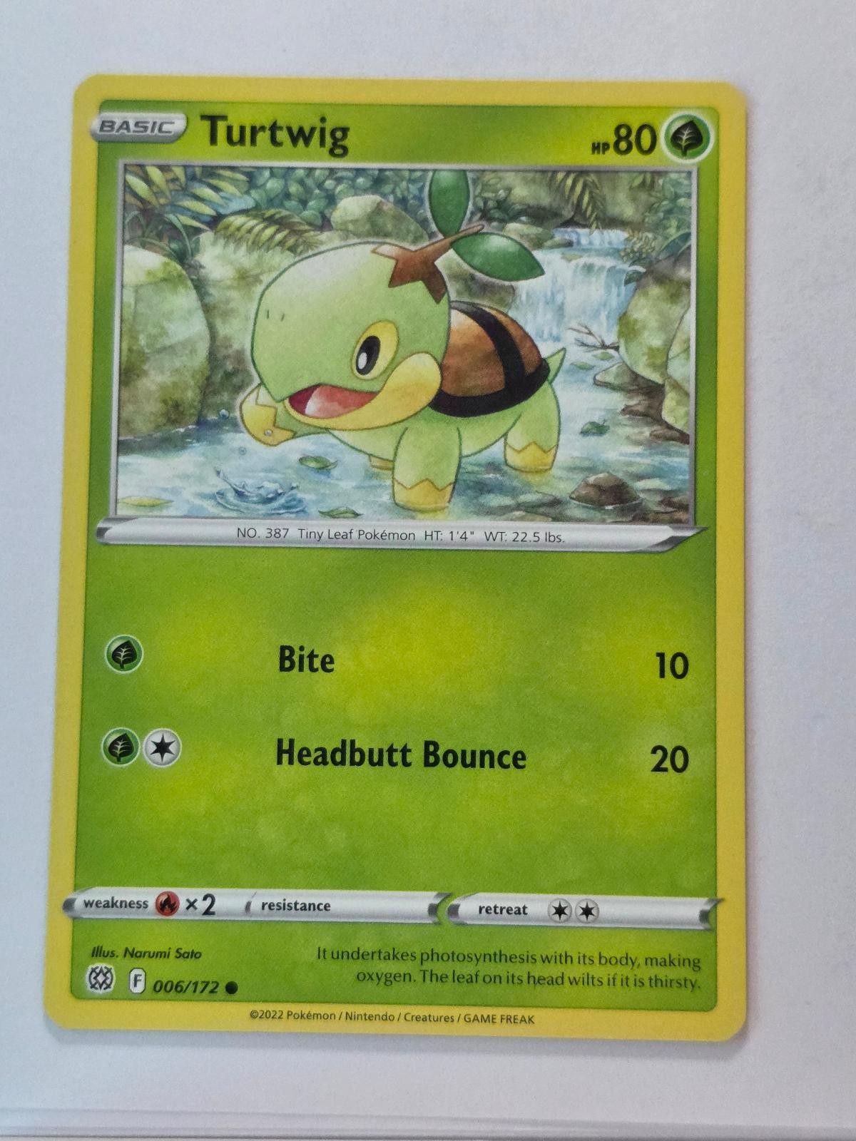 TURTWIG 006/172 COMMON BRILLIANT STARS NM/M POKEMON