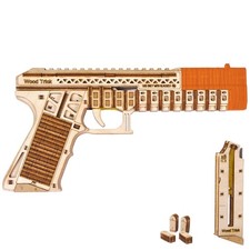 Wood Trick Defenders Gun 3D Wooden Puzzles for Adults 9.45 1.34 4.92 inches