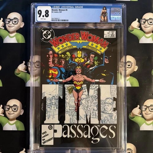 Wonder Woman 8~CGC 9.8~1987~🔑KEY🔑~CUSTOM LABEL🏷️~🔥HIGHEST GRADE🔥TOP POP🔥