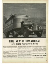 1946 IHC International Trucks KR-12 Tractor Eastern Freighter Trailer Print Ad