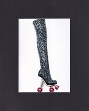 8X10 Matted Print Picture Fashion Designer: Nicholas Kirkwood, Keith Haring Boot