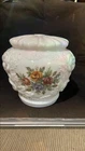 Puffy Roses Milk Glass Hurricane Lamp Shade Replacement Piece