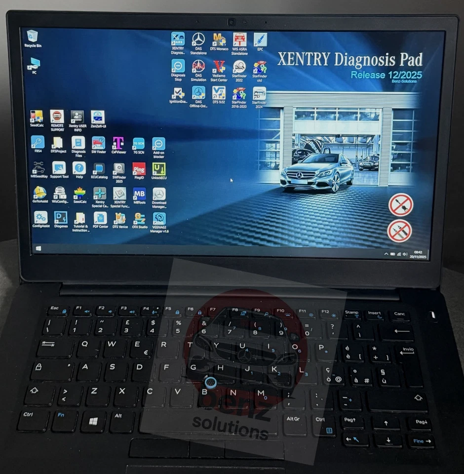 Laptop with Mercedes Xentry Diagnosis 12.2025 +Full SW KIT + set of cables OBDII - Bild 2 von 4