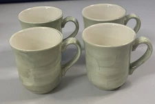 Steelite International England Jade Green Brush Stroke 4 Cups