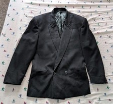 Vintage Men's Claude Montana 100 Wool Blazer Sport Coat, Sz 48, Made In Italy