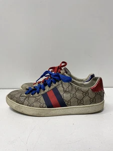 Chaussures femme Gucci Ace GG Supreme beige logo pointure 8