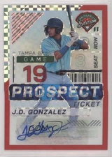 2024 Panini Prospect Edition Red Power Prizm Signatures /99 JD Gonzalez Auto