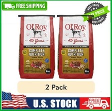 (2 pack) Ol' Roy Complete Nutrition Chicken Flavor Dry Dog Food, 46 lb Bag