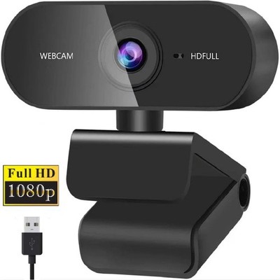 Plug & Play 1080P Full HD Webcam Kamera USB Mit Mikrofon für Computer PC Laptop