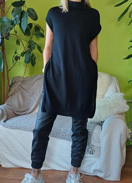 Women AllSaints Dress Black Cashmere 38 / M / 46